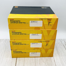 KODAK Ektagraphic Universal Slide Trays Model 2 80 Carousel Vintage Lot Of 4