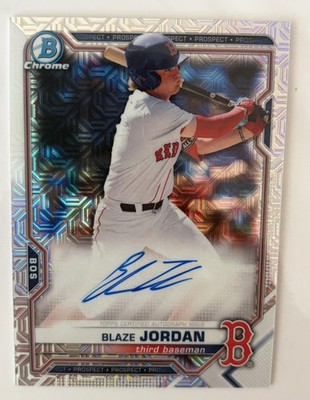 2021 Bowman Mega Box Chrome Mojo Auto Blaze Jordan #BMA-BJ Auto 