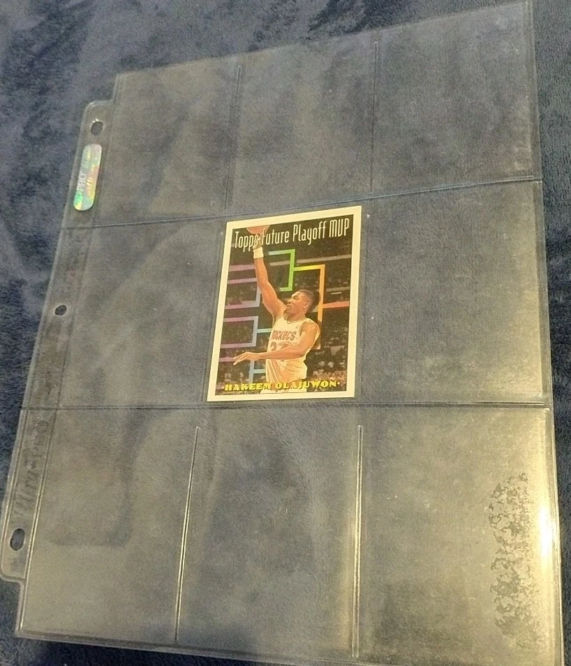 ¡COMO NUEVO! Futuro Jugador Más Valioso de los Playoffs 1994 Topps Gold / Hakeem Olajuwon #205 OFERTAS👍👍 Foto 2 de 3