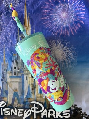 2026 Disney Starbucks Animal Kingdom Mickey Kevin UP Straw Topper