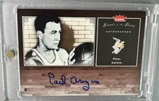 2005-06 Fleer Greats Of The Game Paul Arizin Auto Autograph