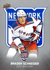 Braden Schneider 2025-26 Upper Deck New York Rangers Centennial #96 NH ID:159148