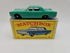 Lesney Matchbox Lincoln Continental No 31 E4 Box Turquoise Old Wheels England