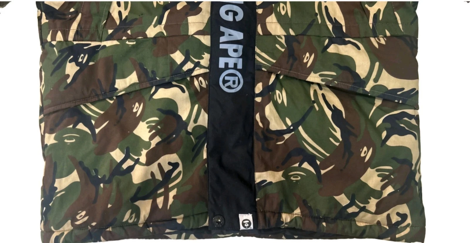 AAPE By A Bathing Ape 1st Camo Down Puffer Jacket XL Green Camo ASW2002A image 6