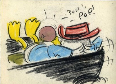 Original Production Storyboard of Donald Duck's Nephew from Lucky Number (1951)