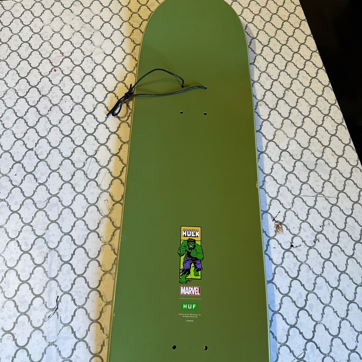 HUF The Incredible Hulk Skateboard Deck Marvel Original Cover 