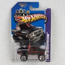 Hot Wheels Hw Showroom Black 1987 Toyota Pickup Truck Hot Trucks Series 2013
