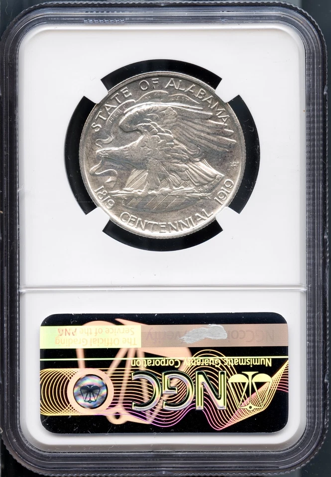 1921 50c Alabama Half-dollar AU 58 NGC # 4821858-001 + Bonus - Image 2 of 4