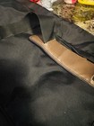 BLACK CANVAS DARK BROWN LEATHER ACCENTS LAP TOP 15.5"W X 11.25" H — photo 4