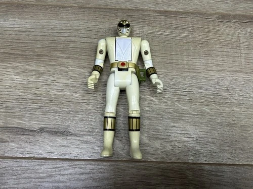 Vintage Bandai 1993 White Ranger Action Figure Mighty Morphin Power Rangers