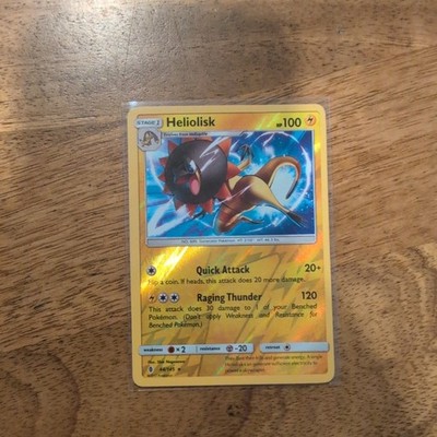 Pokemon TCG Heliolisk Sun & Moon - Guardians Rising #44 Holo Reverse LP