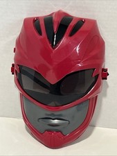 Red Power Ranger Talking Mask Dress Up Costume Mighty Morphin