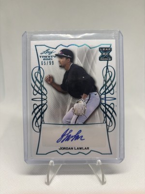 2021 Leaf Trinity - Jordan Lawlar #BA-JL2 Platinum /99 (AU, RC)