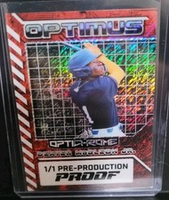 2025 Leaf Optichrome Baseball Red Prismatic One Of One Dexter McCleon Jr Optimus