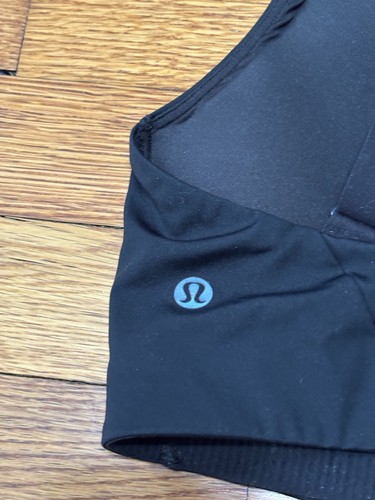 Lululemon Womens 34 D 34D Criss Cross Sports Bra Padded Black Wireless - Bild 3 von 5