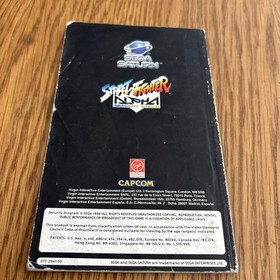 Street Fighter Alpha Warriors' Dreams Sega Saturn PAL UK manual only