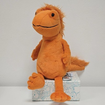 Jellycat Cruz Crested Molch - Medium 14 Zoll Orange Salamander Plüsch mit Etikett