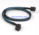 High Density Mini SAS HD SFF-8643 auf SAS SFF-8643 12Gbps Right Angle Kabel 50cm