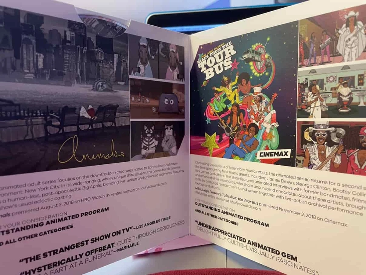 2 Episodes TALES FROM THE TOUR BUS FYC DVD PROMO HBO Rick James Animation Rock