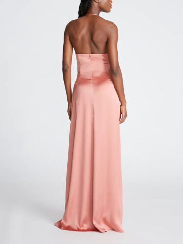HALSTON Sutton Halter Gown MSRP $545 Size 12 # 8B 1660 Blm - Picture 2 of 12