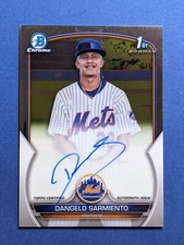 2023 Bowman Chrome 1st Prospect Dangelo Sarmiento Auto #CPA-DSA Mets