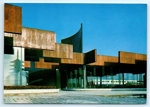 Czechoslovakia Pavilion Geometrical Roof Japan World Expo 1970 Vintage Postcard - Picture 2 of 4