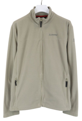 SCHOFFEL Eric Herren Sweatshirt UK 46 Fleece Full Zip Grau Mit Taschen Logo