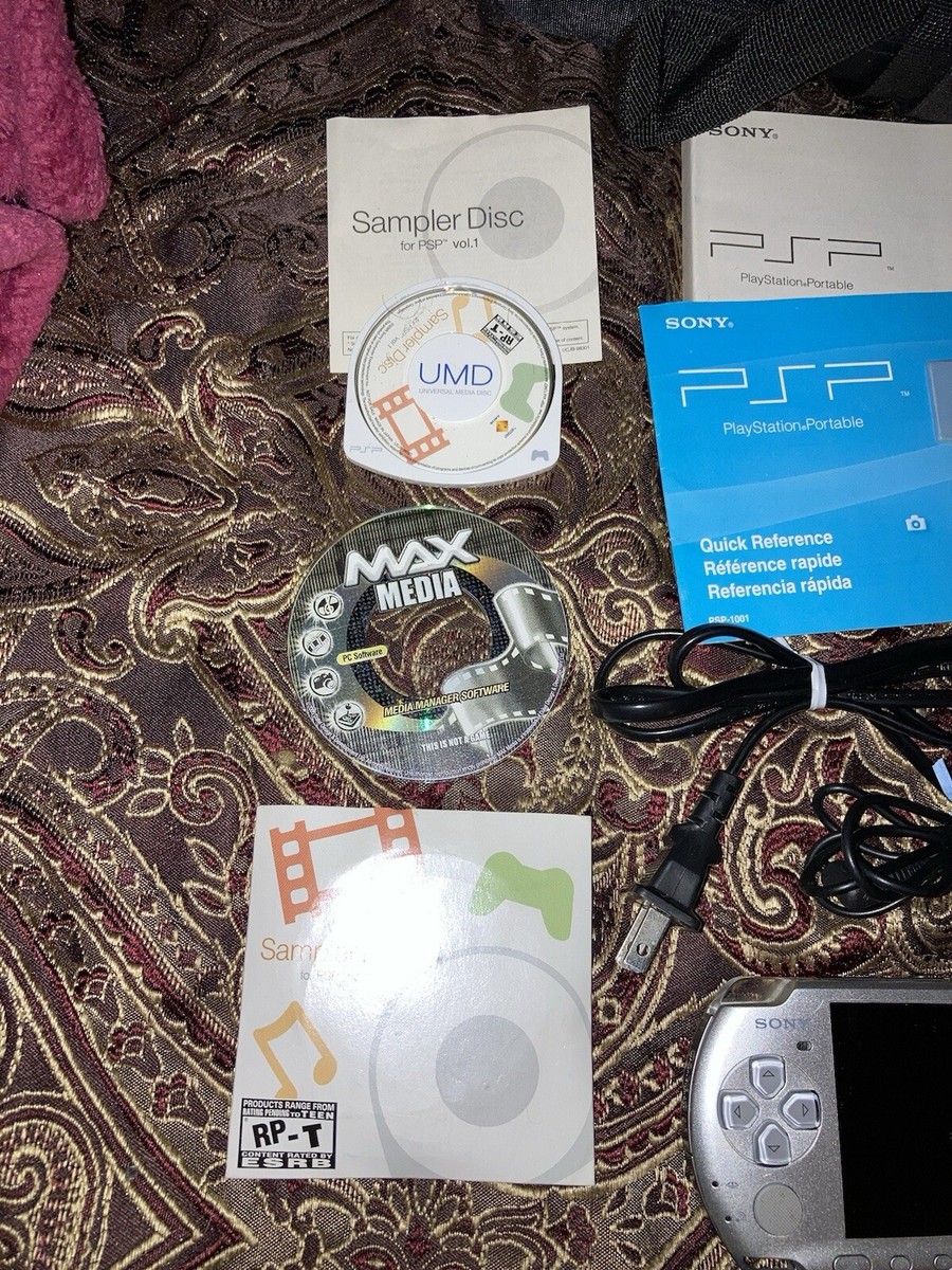 Sony PSP 3001 Silver Platinum System & Accessories Bundle | eBay