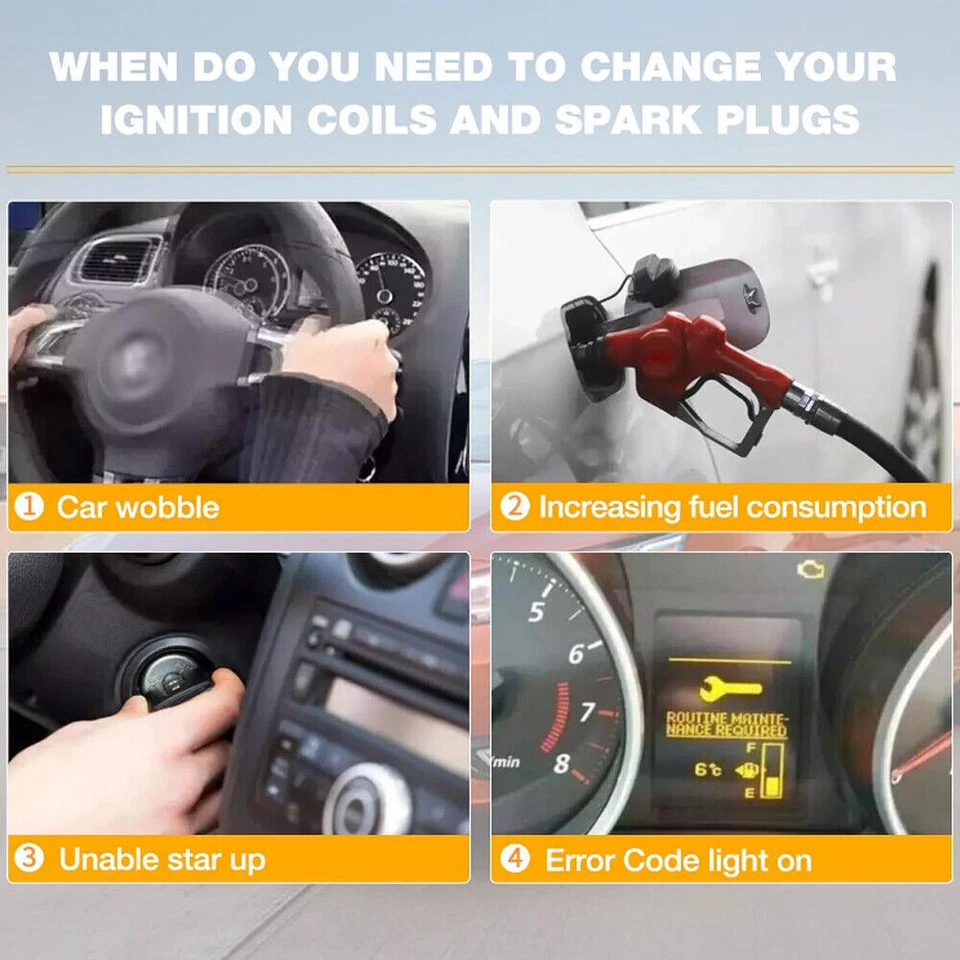 5 For 2005-2015 Volkswagen Jetta 2.5L L5 Ignition Coil & Spark Plug Original  Foto 3 de 4