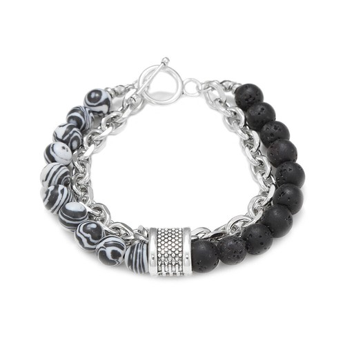 Men's Beaded Bracelet With Tiger EyeStainless Steel ,Natural Map Stone Women - Picture 14 of 17