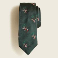 J. Crew 100% English Vanners Silk Santa On The Beach Tie MADE IN USA by MANE NEW