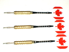 Steel Tip Darts, New 17 Gram Brass, with Aluminum Shafts 3520