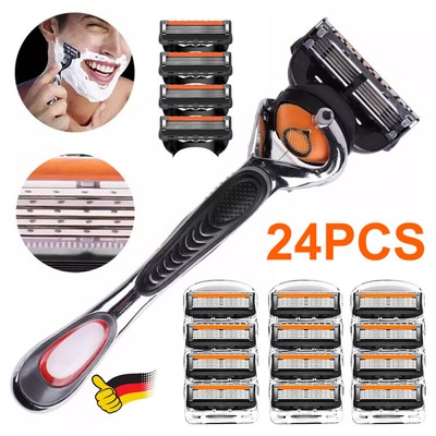 24PCS Rasierklingen für Gillette Fusion 5 Proglide Klingen Ersatz Rasierklingen