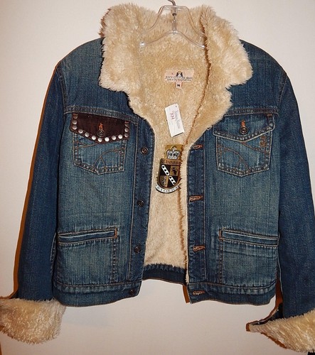 FUR LINED DENIM JACKET 
