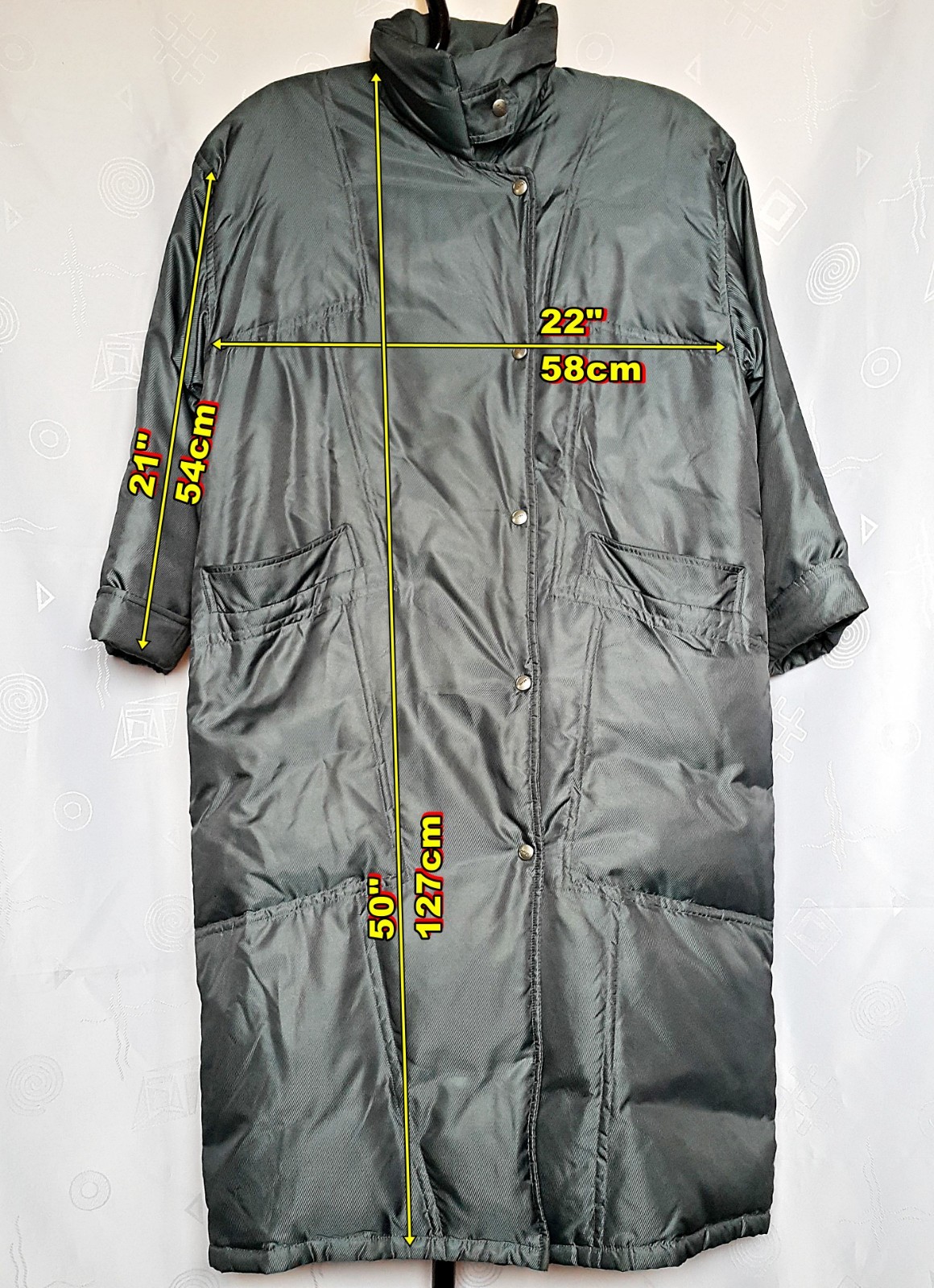 GERMANY VINTAGE AUTHENTIC BOGNER GRAY WOMENS LONG JACKET US 10 EU 38 image 2