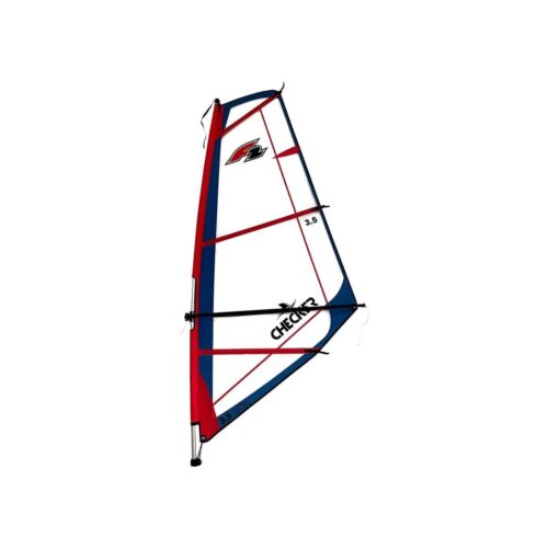 F2 Checker Segel 3 , 5m ² Barra Y Tenedor Windsurf Sport Oleaje Agua - Nuevo