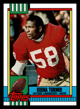 1990 Topps Keena Turner San Francisco 49ers #24 Centered Mint