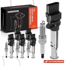 A-premium 6x Ignition Coil 6x Iridium Spark Plug For Vw Passat 18-19 Audi Q7
