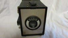 Vintage 1950s Ansco Shur-Flash 120 Roll Film Box Camera
