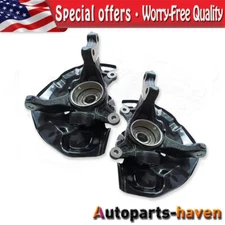 Front Steering Knuckles and Wheel Hub Bearings Set for Toyota Camry Lexus ES350
