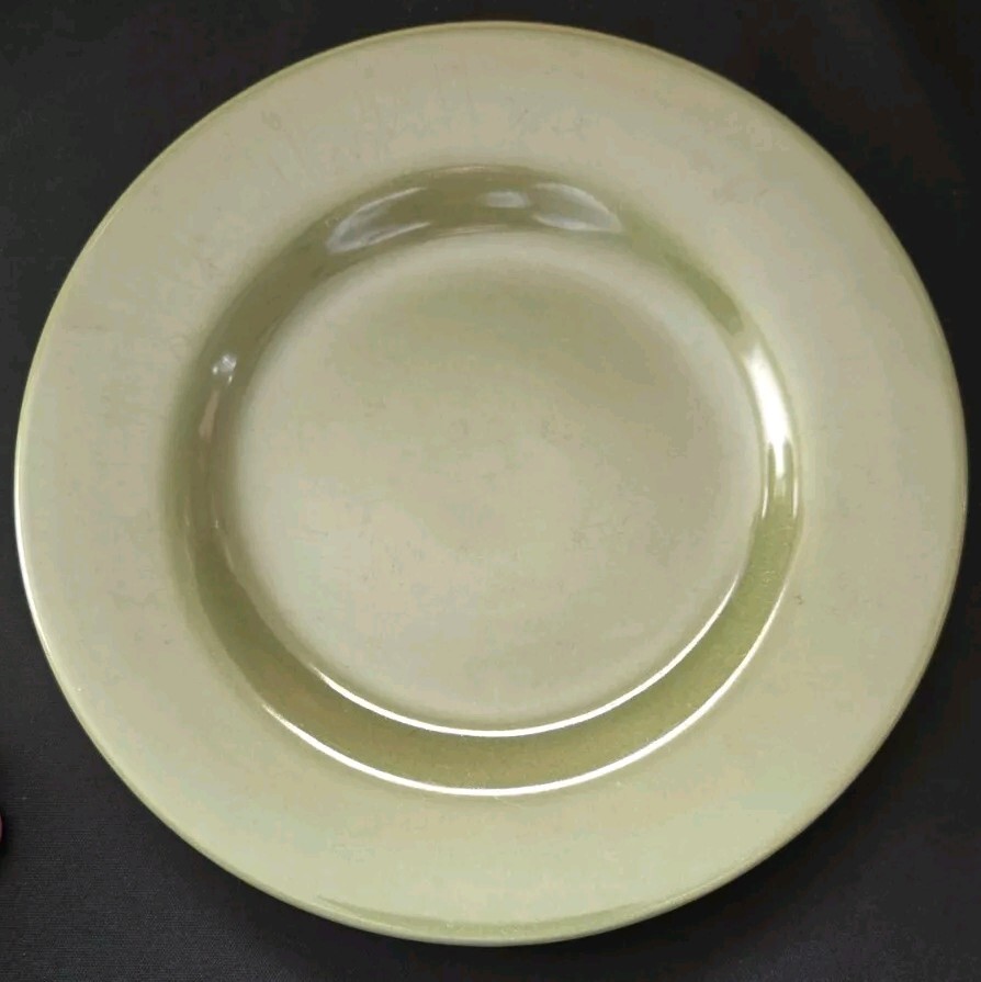 Set of 2 Bohemian green salad plates by Pier 1 - 8 inch