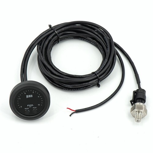 0-15 PSI Fuel Pressure Gauge Kits Red LED Digital Display with 1/8" NPT Sensor - Picture 6 of 7