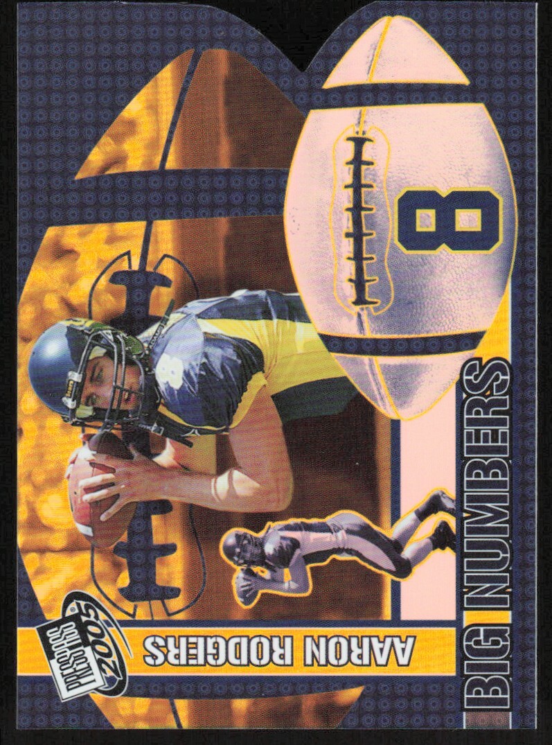 2005 Press Pass Big Numbers #BN25 Aaron Rodgers | eBay