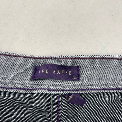 Ted Baker Jeans Men’s Size 32R Grey Denim “Kings N Queens” Button Fly - Picture 7 of 16