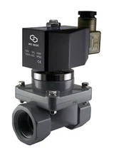 1/2" Inch Anti Corrosion Salt Water Acid Resistant Solenoid CPVC Valve NC 12V DC