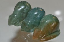 3Pcs25mm "Chinese Zodiac/So Cute"~FANCY JASPER AGATE Rats Mouse Pendant D1282