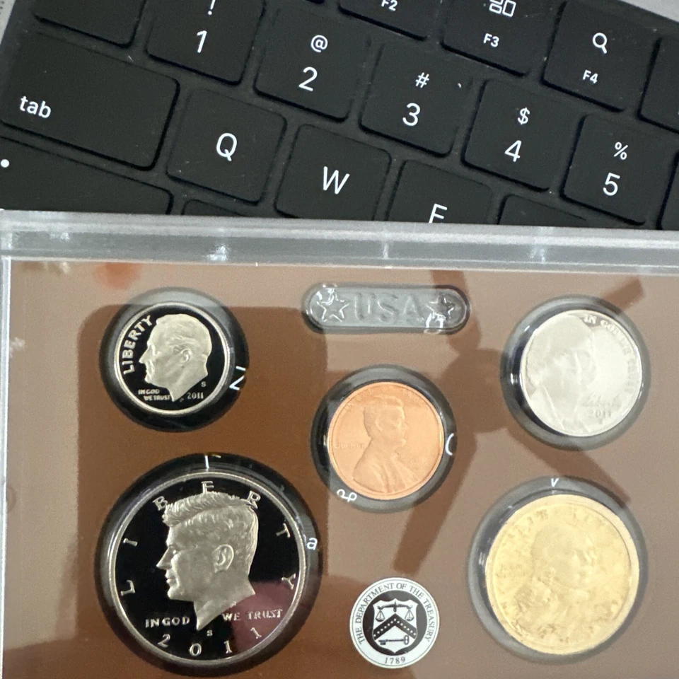 2011-S US Mint Silver Proof Set Gem Coins W/Original Box and COA - Image 2 of 4