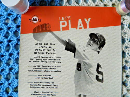 San Francisco Giants Tim Lincecum Let's Play Poster - Picture 2 of 3