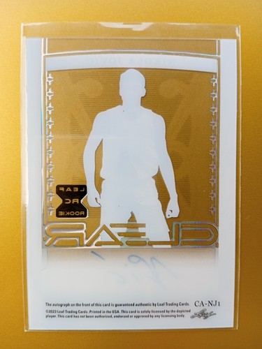 2023 Leaf Trinity-NIKOLA JOVIC LEAF ROOKIE RC AUTO 23/25 CLEAR # CA-NJ1 - Picture 2 of 3
