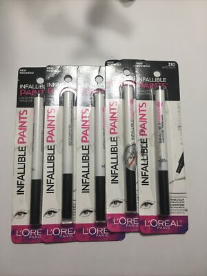 Loreal Paris Infallible Paints Liquid Eye Liner -Lot of 5